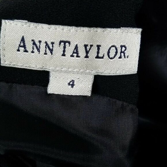 Ann Taylor Womens Sheath Dress Size 4 Vintage 90s Black Large Buttons Sleeveless - Picture 5 of 6